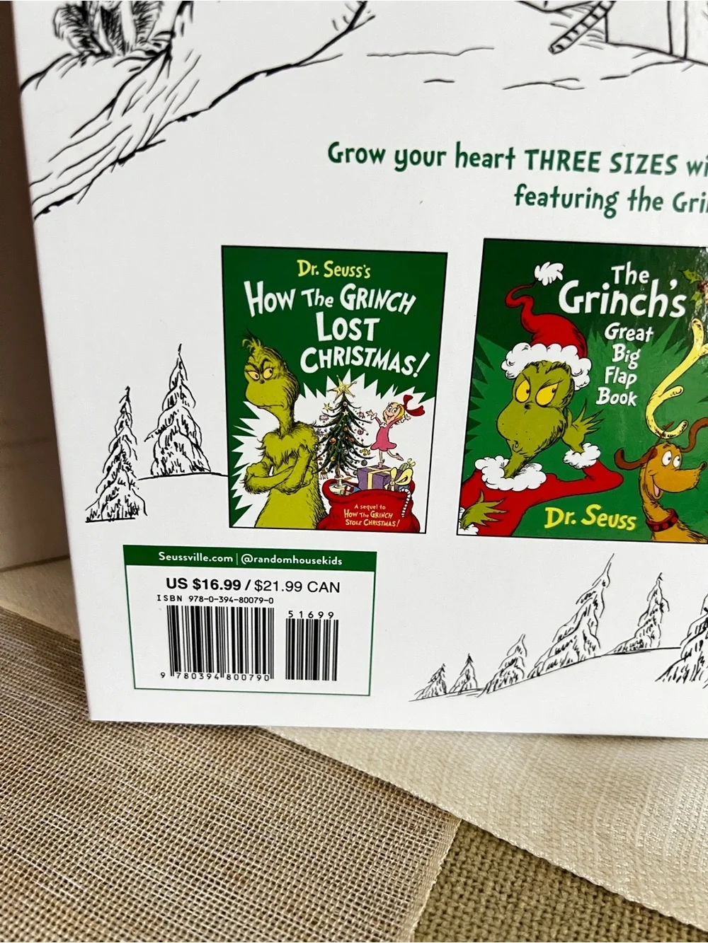 How the Grinch Stole Christmas! hardcover book by Dr. Seuss Size 11” x 8”